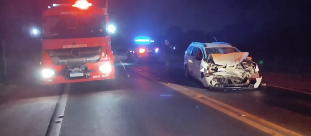Acidente na BR-282 deixa um homem gravemente ferido