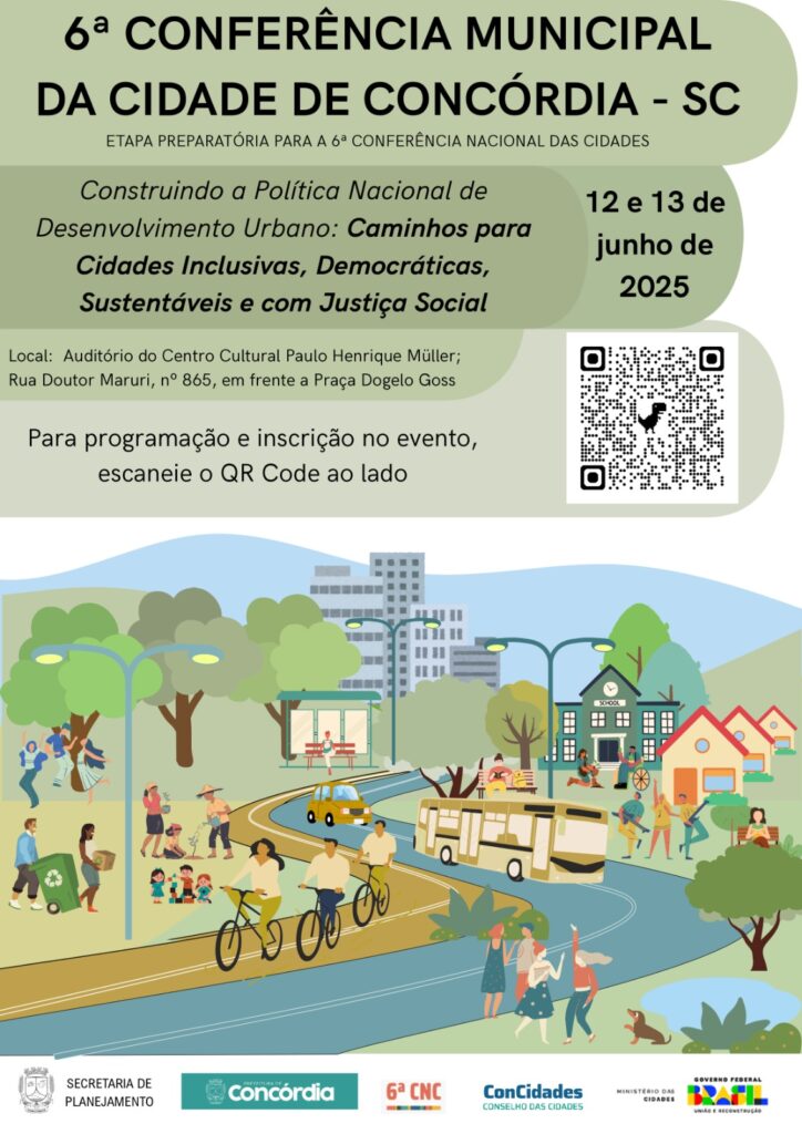 6ª Conferência da Cidade reúne comunidade para discutir desenvolvimento urbano em Concórdia