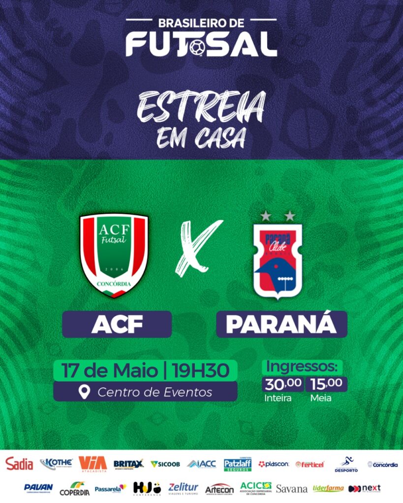 ACF acelera preparativos para a estreia no Brasileiro de Futsal