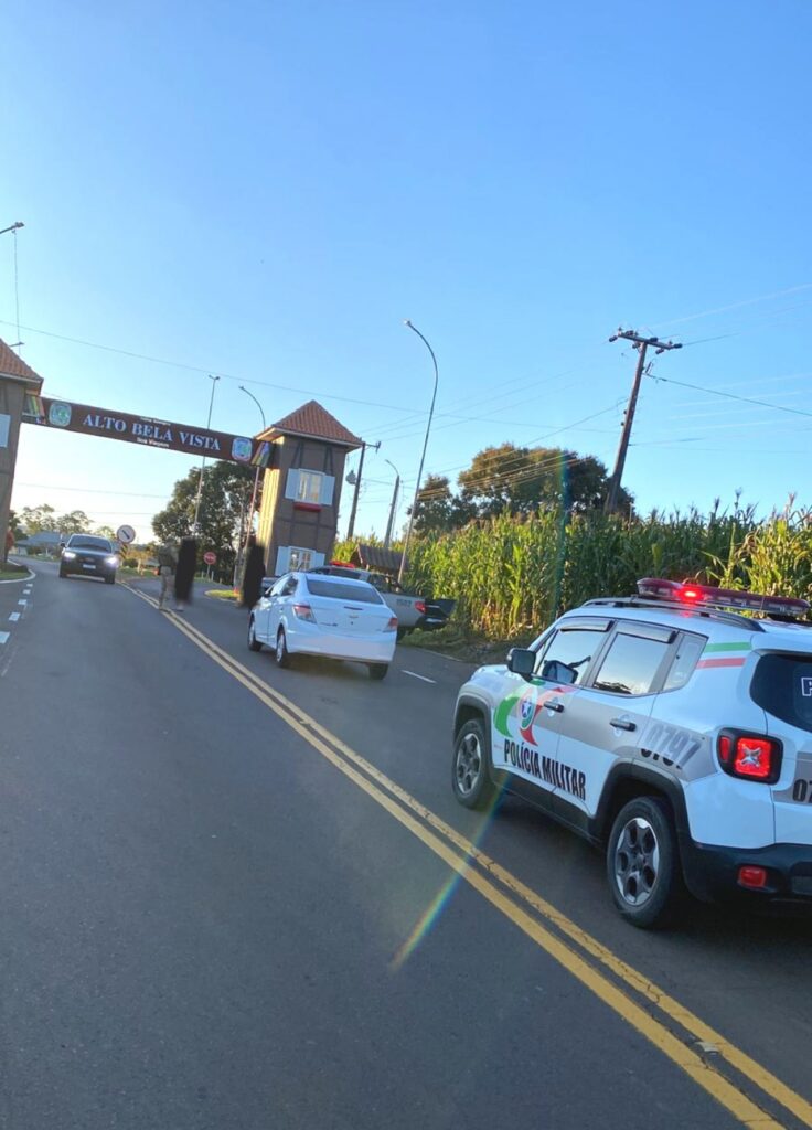 Taxista de Concórdia é assaltado e criminoso acaba preso após perseguição em Alto Bela Vista