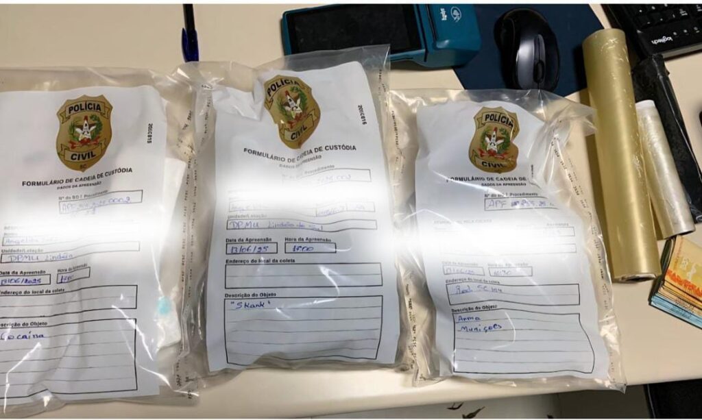 Prisão em Ipumirim por tráfico, arma e munições.