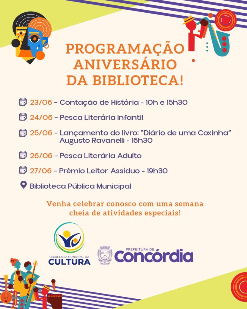 Biblioteca Pública comemora 58 anos com programação especial nesta semana