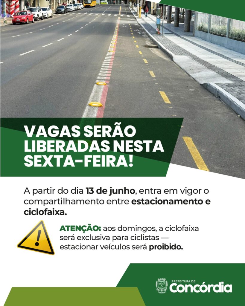 Vagas compartilhadas serão liberadas nesta sexta-feira