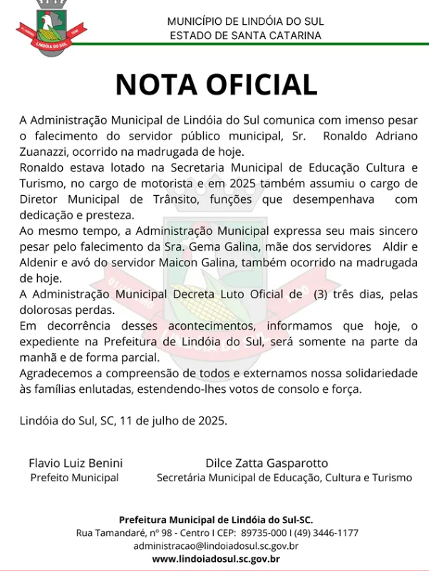 Funcionário público de Lindoia morre após ser atingido por árvore