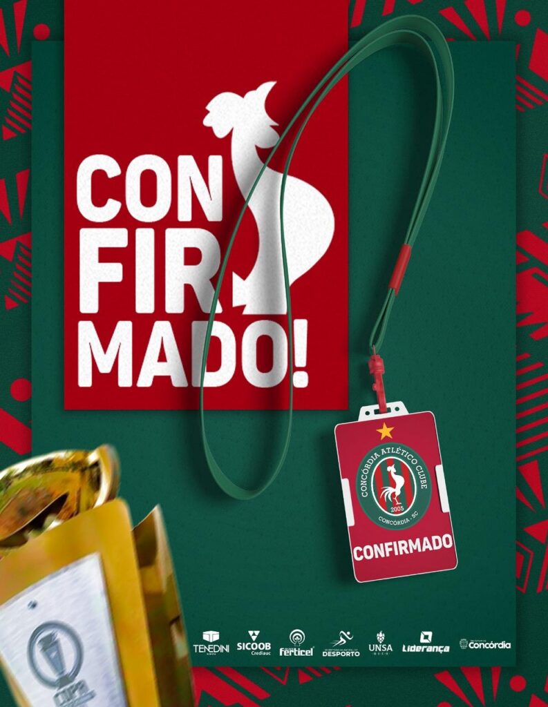 Concórdia confirmado na Copa Santa Catarina 2025