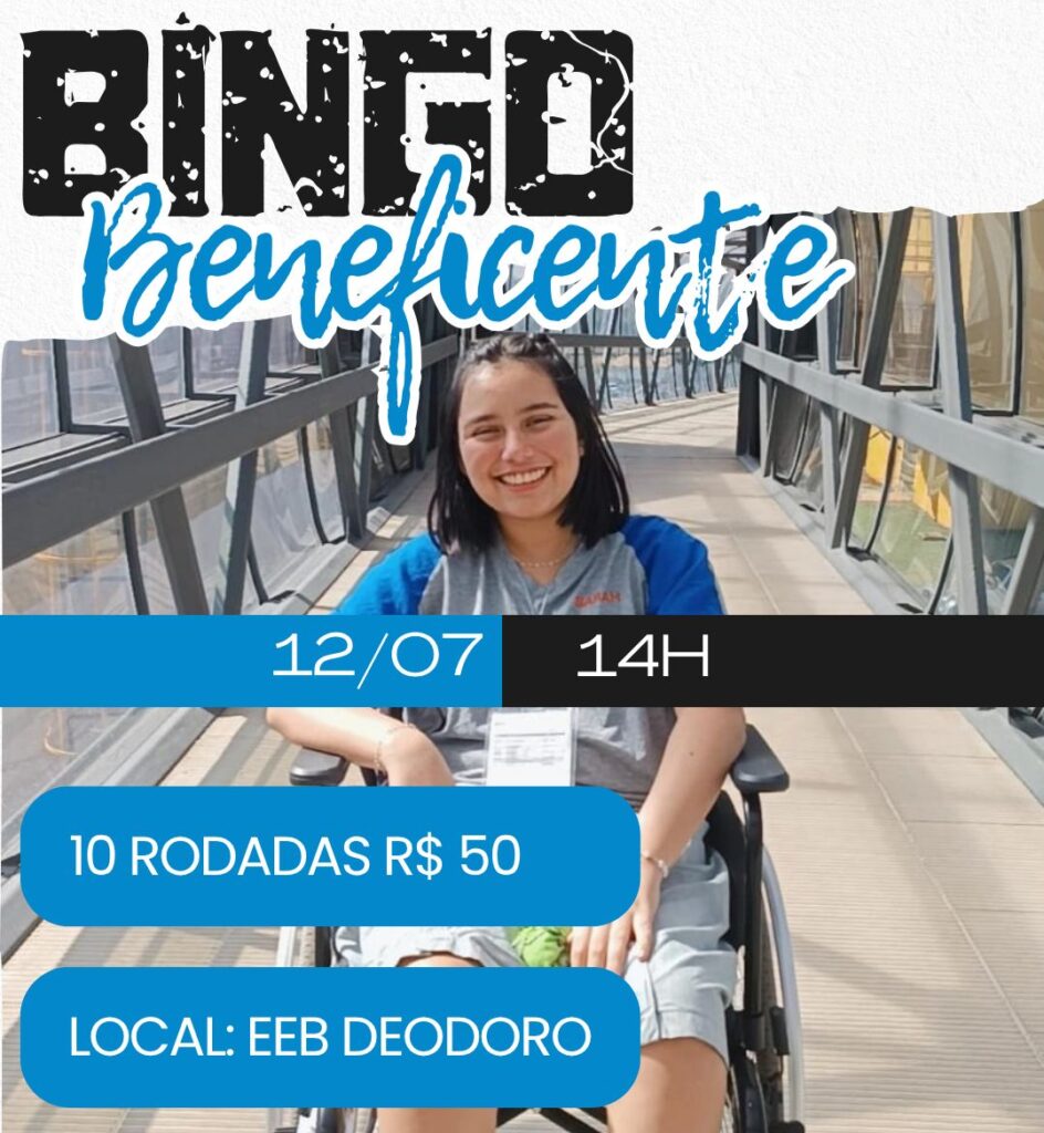 Bingo beneficente em prol da Mel será realizado no Colégio Deodoro