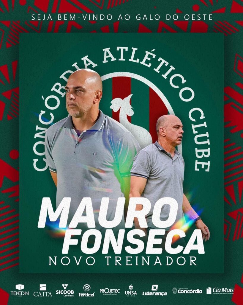 Maurinho é o novo técnico do Concórdia Atlético Clube