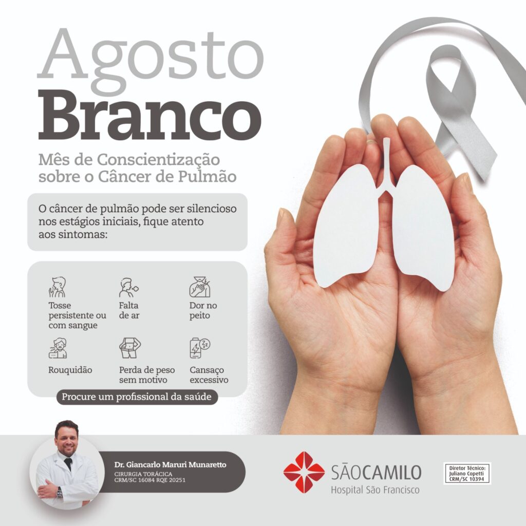 Agosto Branco: um mês para respirar consciência e cuidar da saúde pulmonar