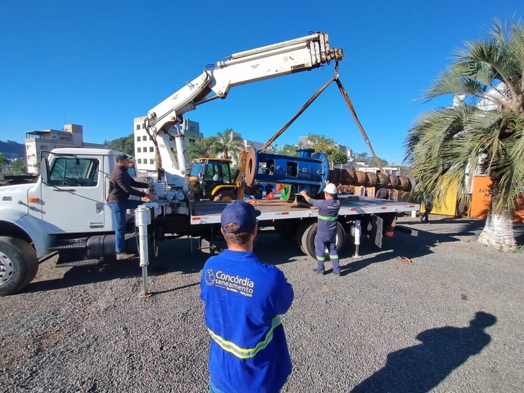 Concórdia Saneamento: Aviso de falha eletromecânica em bomba de captação do Rio Jacutinga