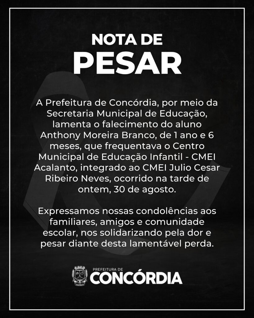 Criança morre após cair dentro de piscina em bairro de Concórdia