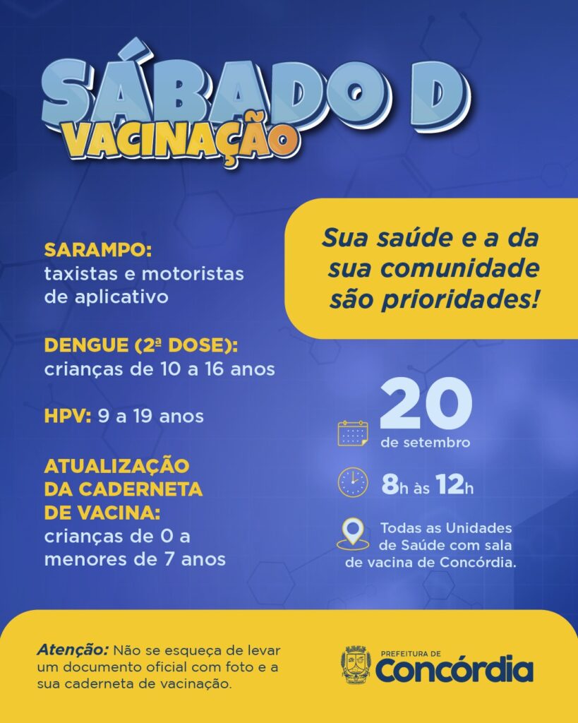 Sábado tem dia D de Vacinação para atualização de doses