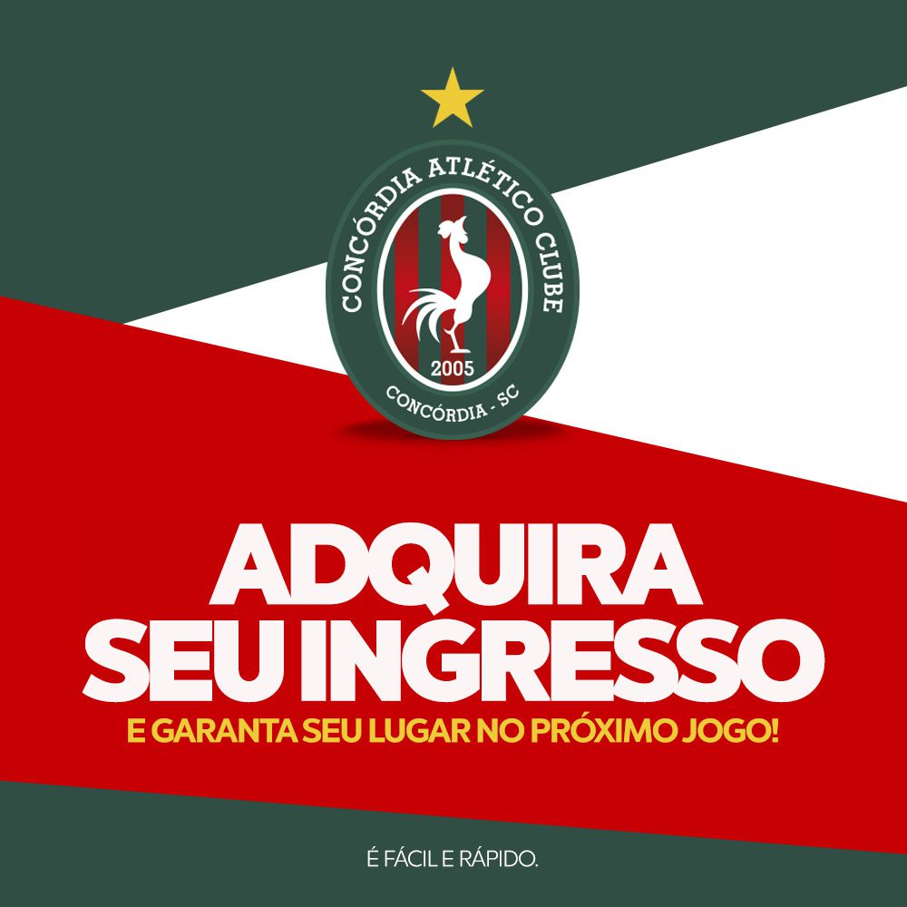 Último dia para garantir ingressos promocionais de Concórdia x Brusque