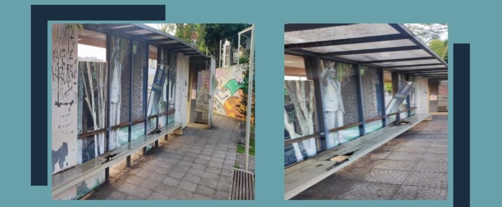 Vereador Cezar Luiz Filho sugere reforma de ponto de ônibus em frente à BRF