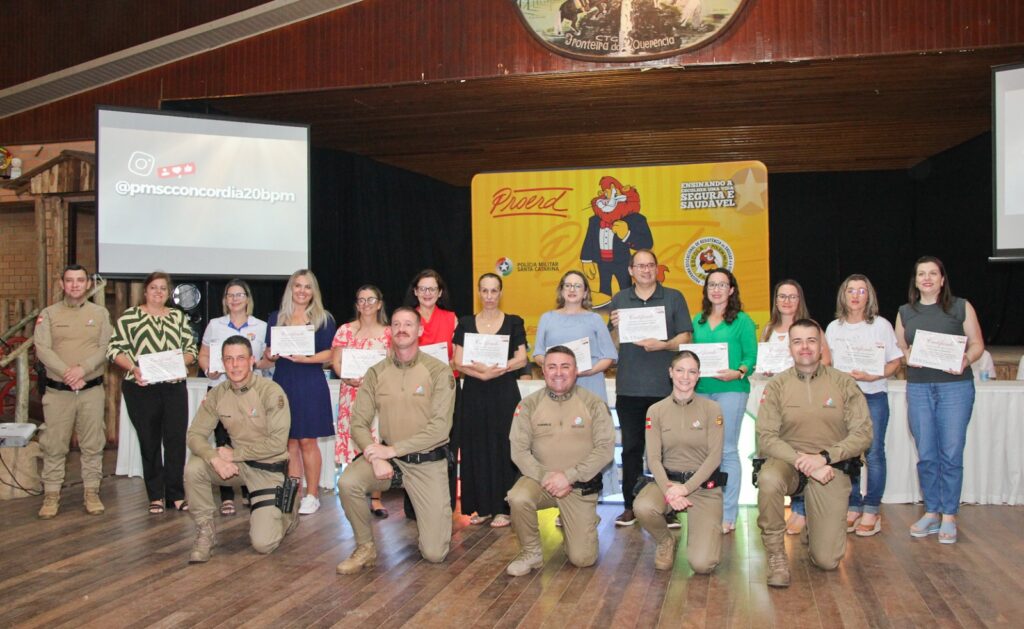 PROERD certifica 361 crianças em Concórdia e atinge 100% das turmas do 5º ano