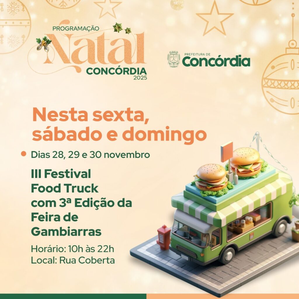 Festival Food Truck e Feira de Gambiarras movimentam Concórdia até domingo
