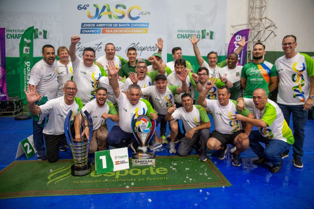 Chapecó conquista título inédito e é campeã geral dos JASC 2025