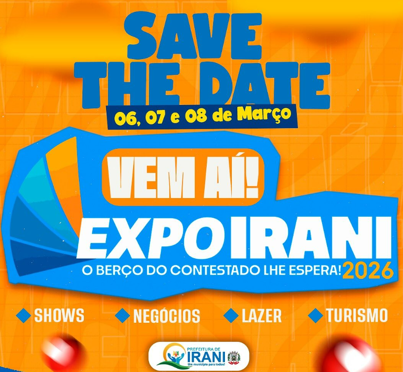 Expo Irani 2026: Feira acontece em março com shows nacionais