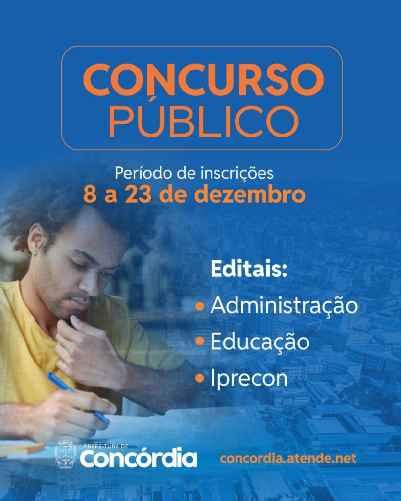 Prefeitura lança Concurso Público com vagas para nível Médio, Técnico e Superior