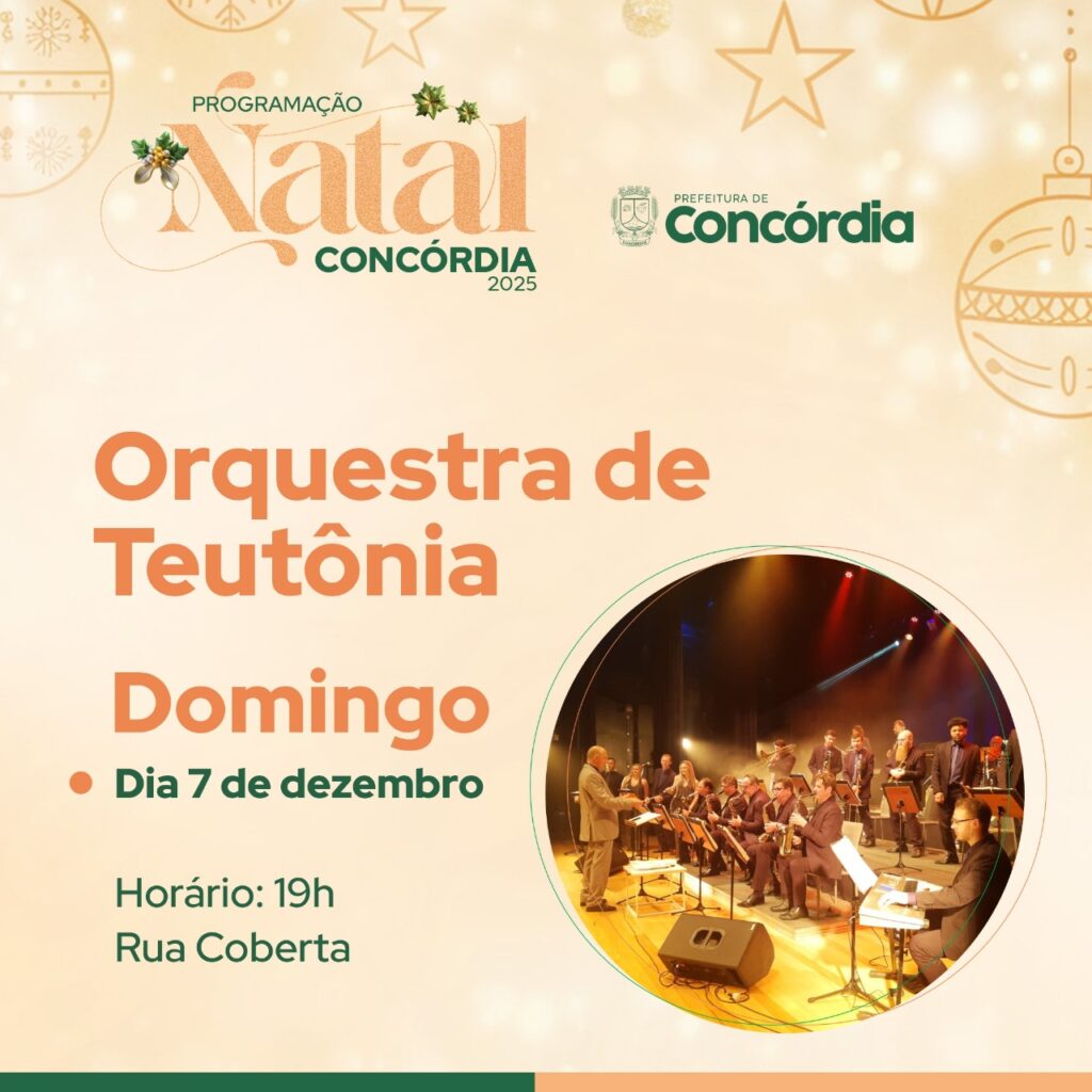 Natal Concórdia: Orquestra de Teutônia e Pastor Adhemar na Rua Coberta