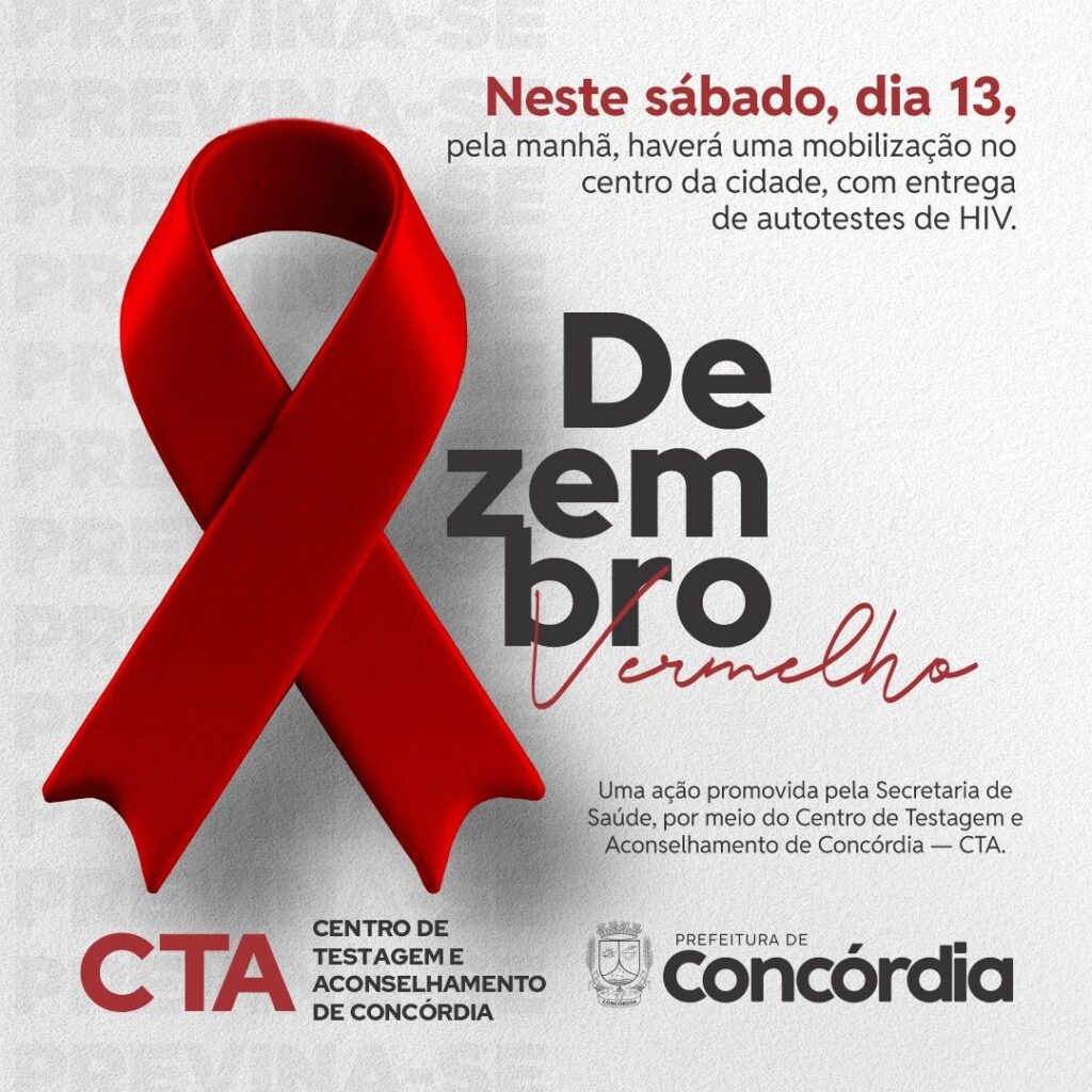 Dezembro Vermelho: Saúde distribuirá autotestes de detecção de HIV
