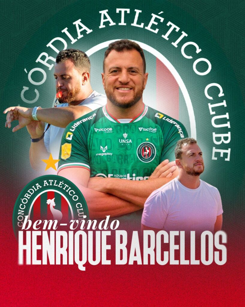 Henrique Barcellos é o novo treinador do Concórdia Atlético Clube