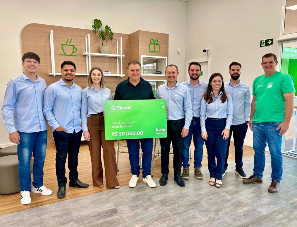 Associado do Sicredi em Catanduvas recebe R$ 50 mil em sorteio mensal de seguro de vida