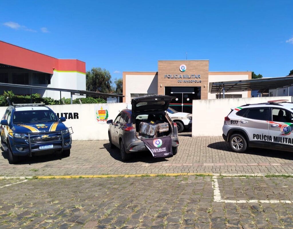 Ação conjunta PRF e PM apreende 360 quilos de maconha na BR-280