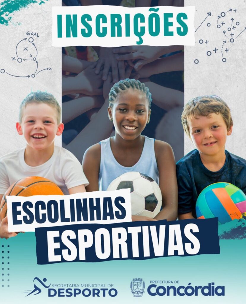 Matrículas das Escolinhas Esportivas 2026 iniciam na próxima segunda, dia 9
