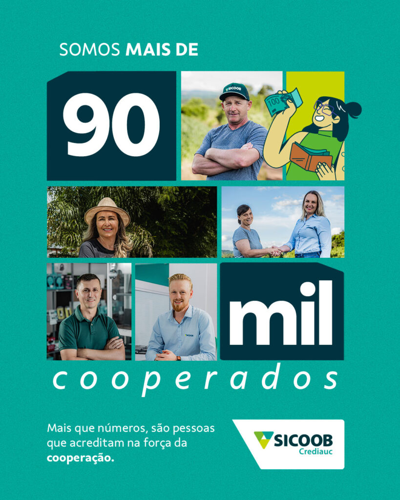 Sicoob Crediauc ultrapassa marco de 90 mil cooperados