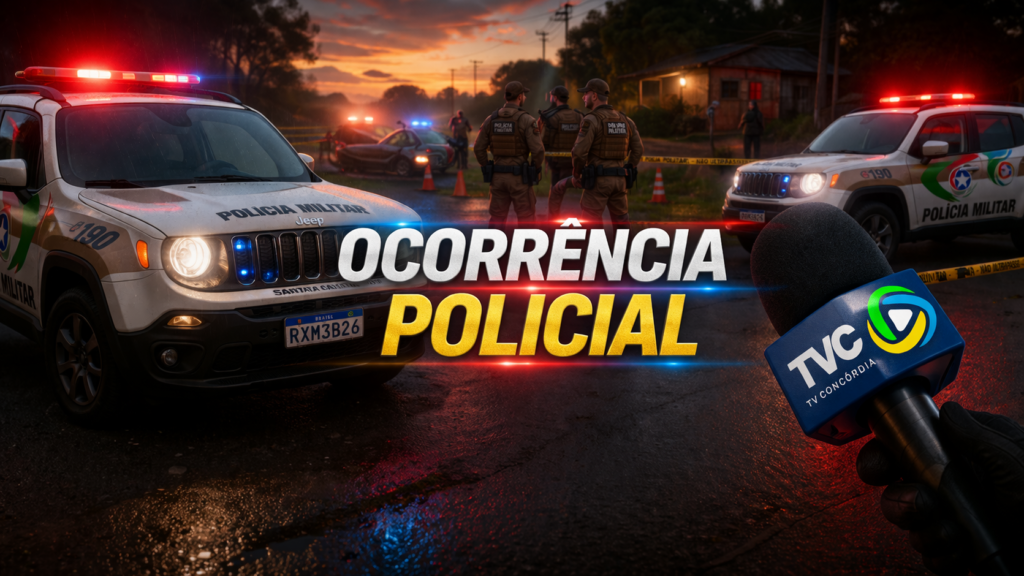 Dupla armada pratica mais um roubo em estabelecimento comercial de Concórdia