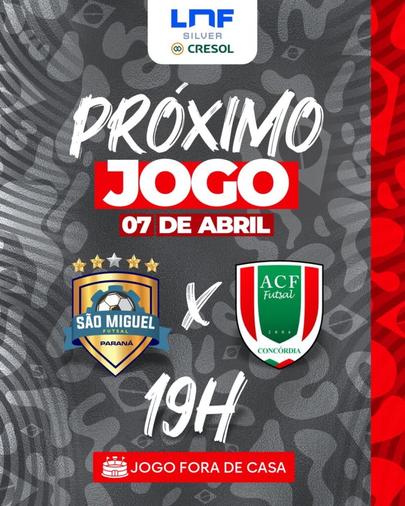 Concórdia Futsal estreia fora de casa na LNF Silver 2026