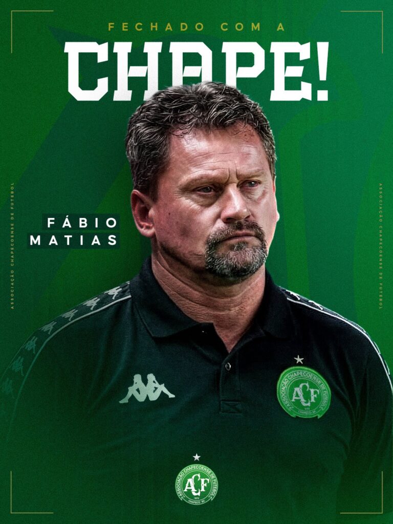 Chapecoense anuncia Fábio Matias como novo técnico