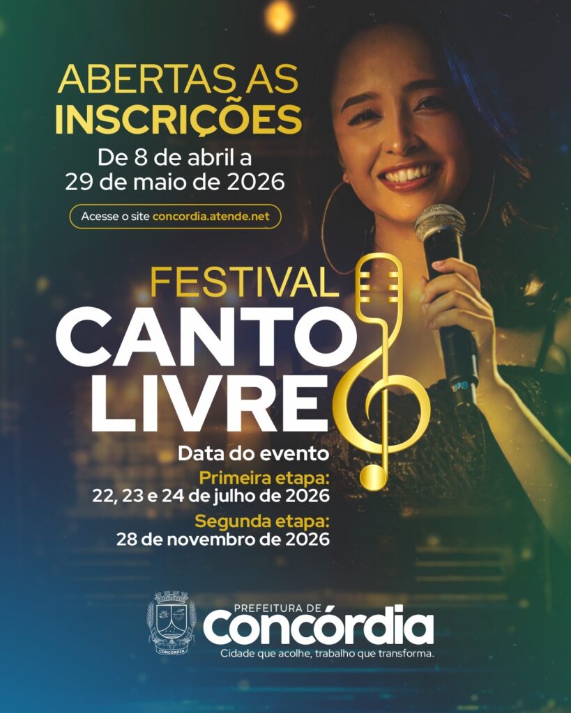 Abertas as inscrições para o Canto Livre 2026