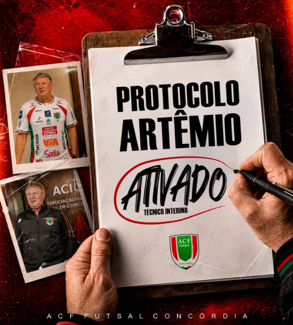 Artêmio Artifon e Dilvo Molossi assumem a comissão técnica da ACF de forma interina