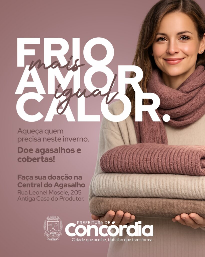Neste inverno, faça sua doação com amor e espalhe calor