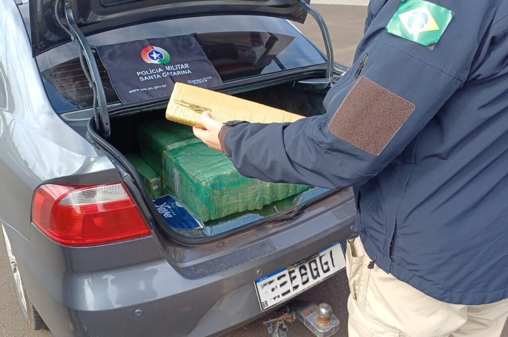 Comboio com 360 quilos de maconha é interceptado no Meio-Oeste catarinense