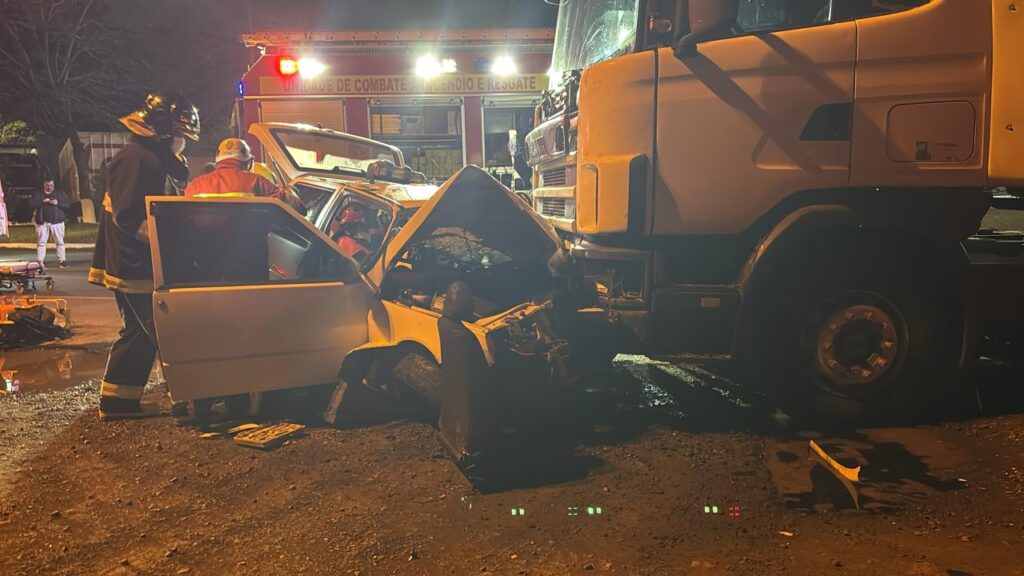 Acidente grave na BR-153 mobiliza equipes de resgate em Concórdia