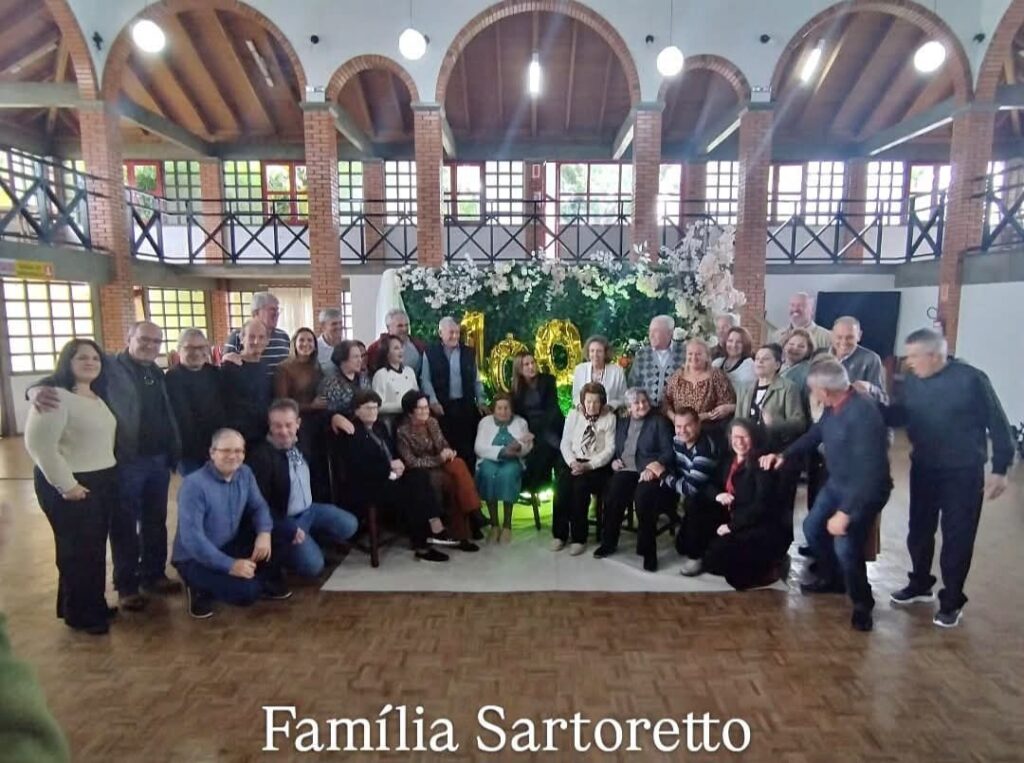 Família Sartoretto celebra centenário de Rosina Farina em grande reencontro em ItáI