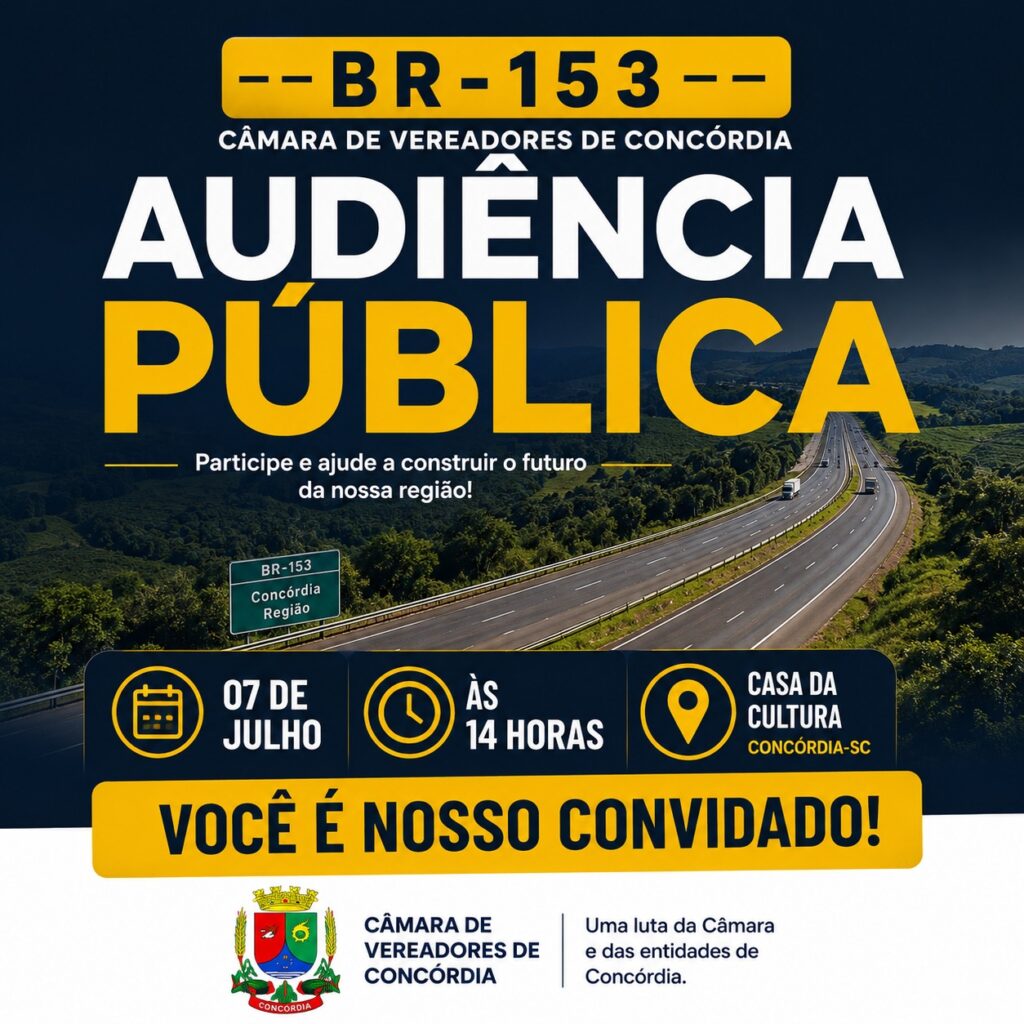 Audiência Pública vai discutir futuro da BR-153