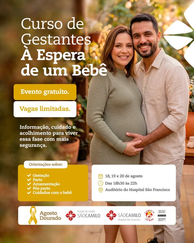 À Espera de um Bebê: inscrições abertas para o Curso de Gestantes da São Camilo