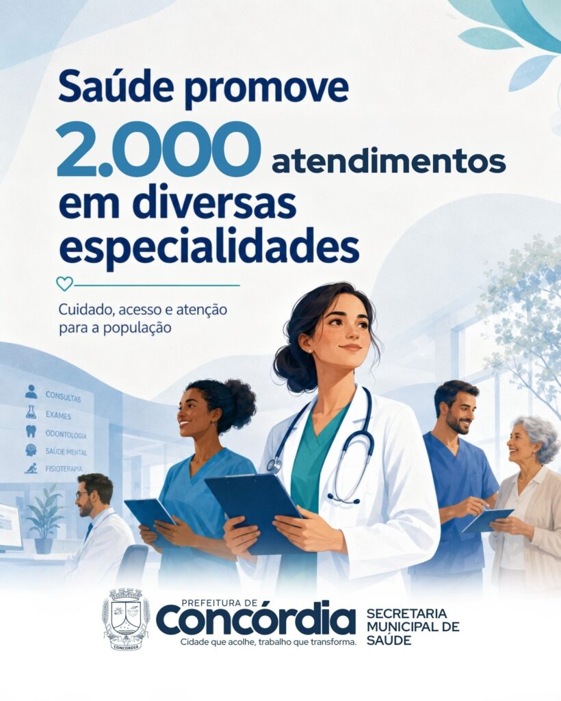 Saúde de Concórdia promove cerca de 2000 atendimentos em diversas especialidades