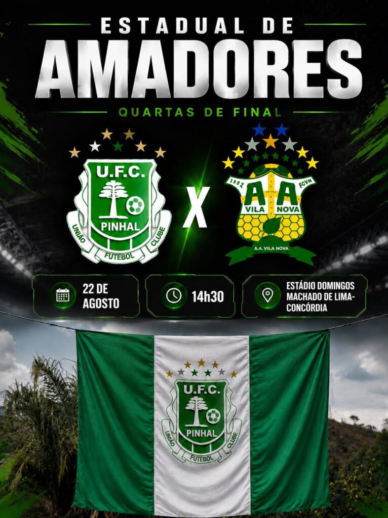 Pinhal estreia nas quartas de final do Estadual de Amadores contra Vila Nova Içara