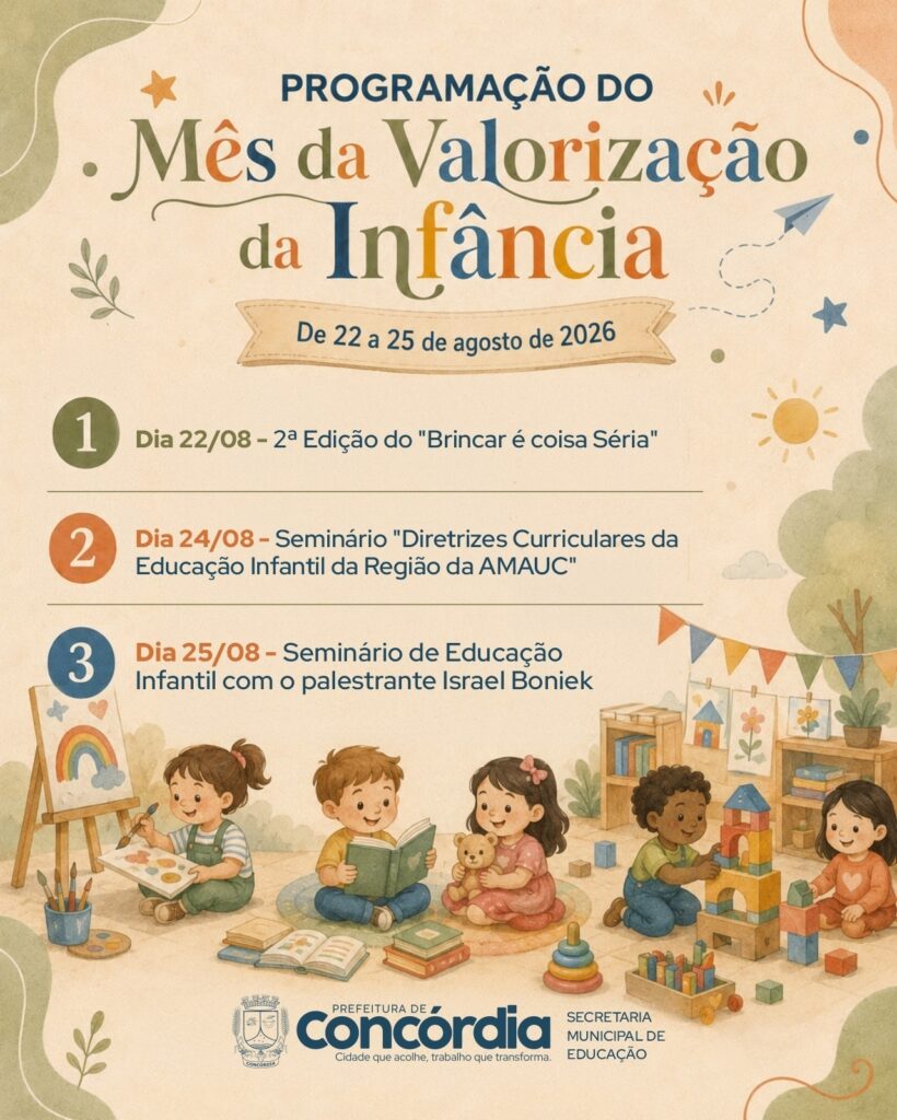 Mês de Valorização da Infância é comemorado em Concórdia