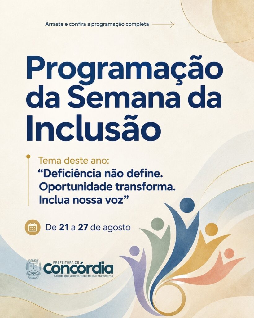 Programação diversificada marca Semana Nacional da Pessoa com Deficiência Intelectual e Múltipla em Concórdia