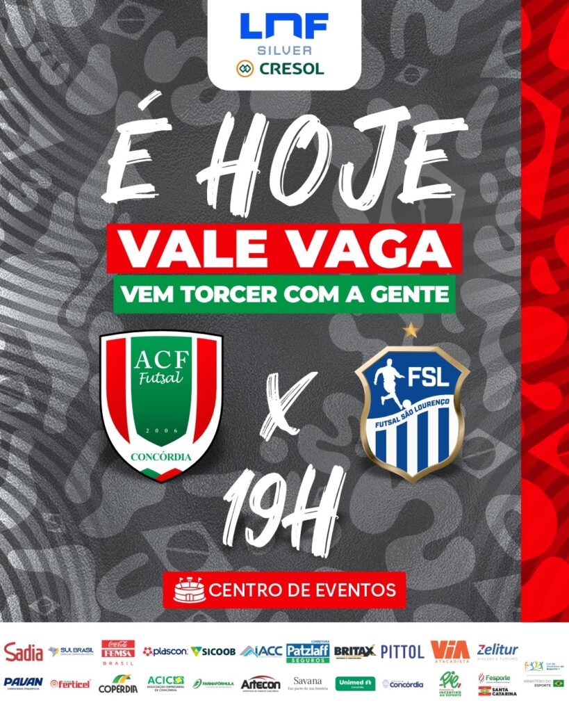 ACF Concórdia estreia nos playoffs da Liga Nacional de Futsal Silver nesta terça-feira