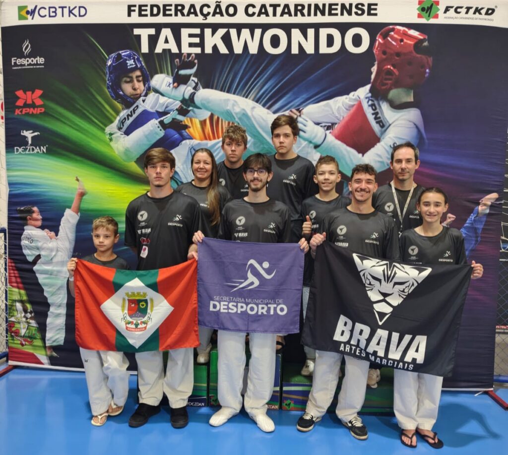 Equipe de Taekwondo de Concórdia Garante 10 Medalhas e 9 Vagas para a Copa do Brasil