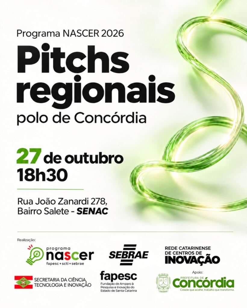 Concórdia recebe pitchs regionais do Programa Nascer