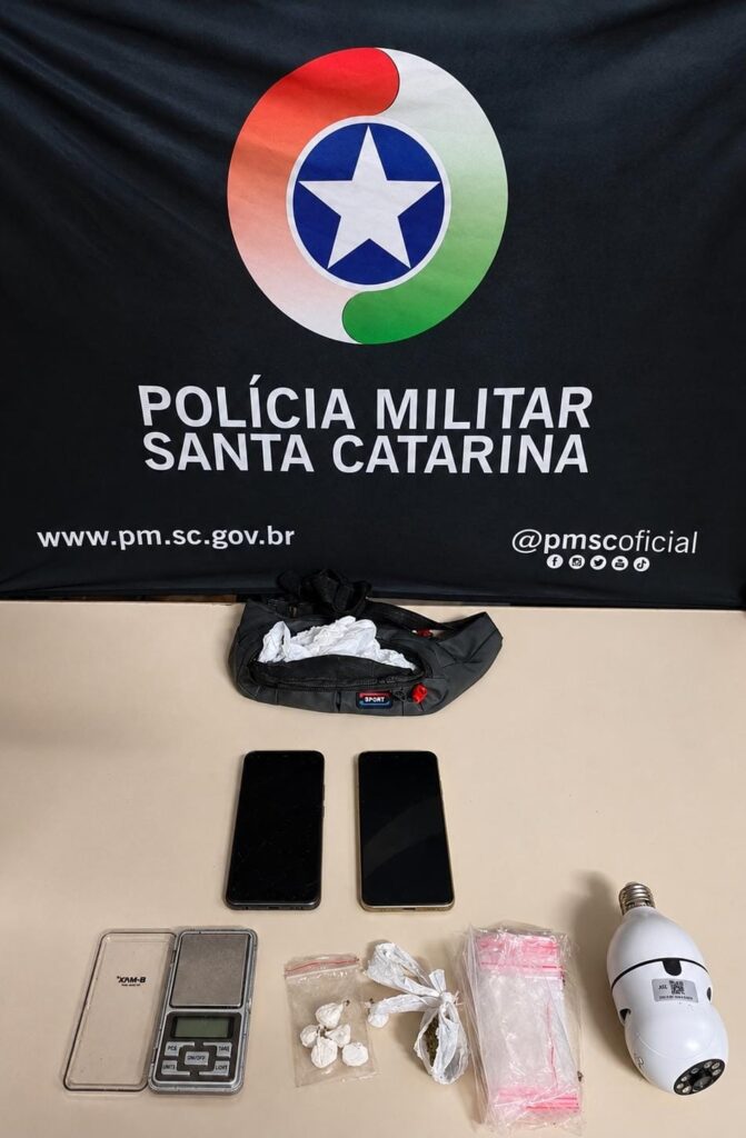 Homem é preso por tráfico de drogas na área central de Concórdia