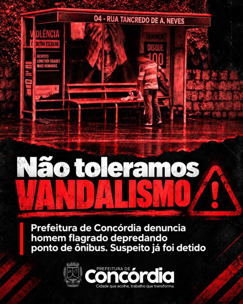 Prefeitura aciona justiça e homem suspeito de vandalismo é detido