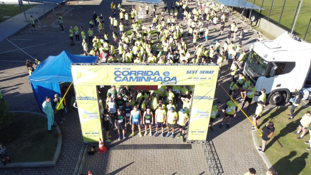 Corrida e caminhada do SEST SENAT movimenta Concórdia e celebra saúde e inclusão